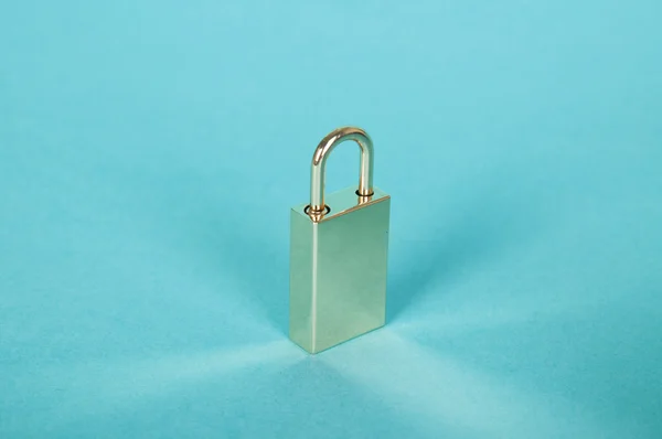 Closed metal lock — Stock Photo, Image