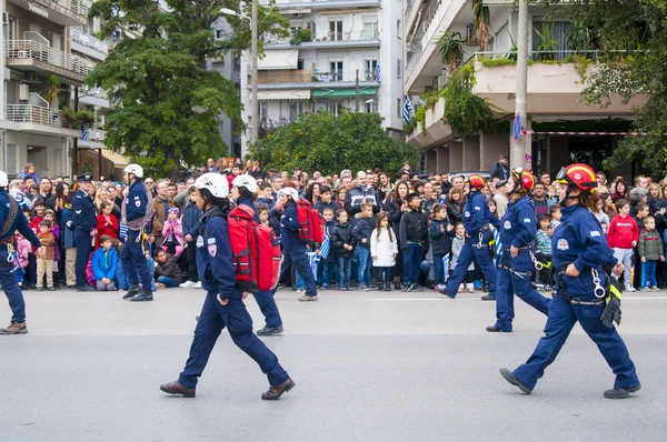 Ohi den parade v Soluni — Stock fotografie