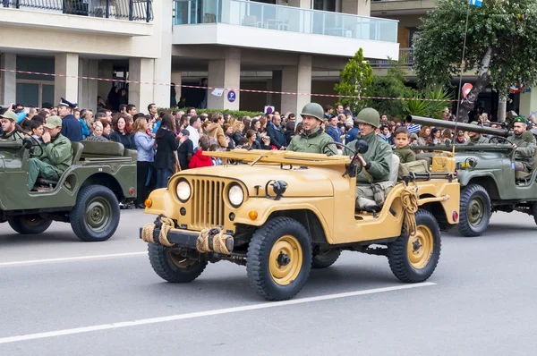 Ohi Day parade i Thessaloniki — Stockfoto