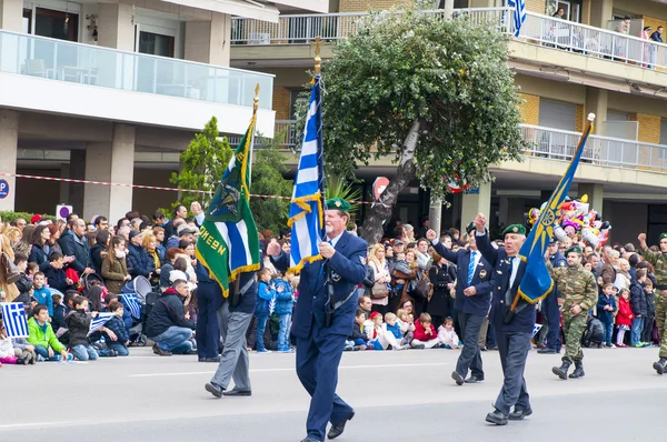 Парад в честь Дня Охи в Салониках — стоковое фото