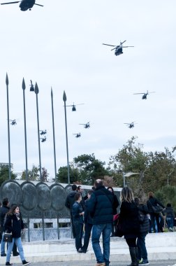 Thessaloniki hava askeri teknolojinin OHI günü yürüyüşü