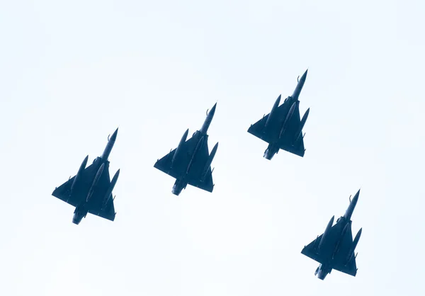 Desfile del Día Ohi de la tecnología militar aérea en Tesalónica — Foto de Stock