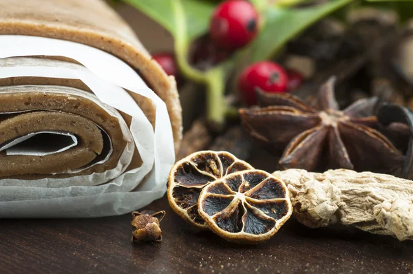 Ingefära cookies degen — Stockfoto