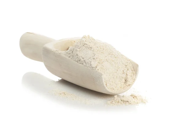 Oatmeal flour in scoop — Stock Photo, Image