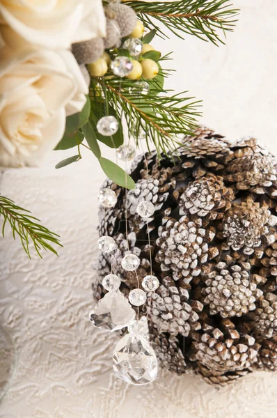 Flowers and cones ball — Stock Photo, Image