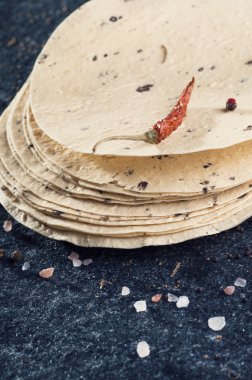 Biber ile ev yapımı papad