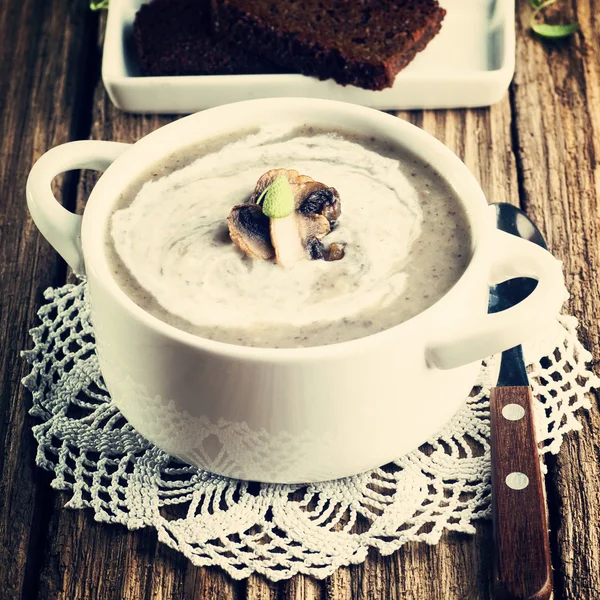 Mushroom cream soup — Stock Image Mushroom cream soup Royalty Free Stock Images