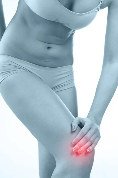 膝痛の女 — ストック写真