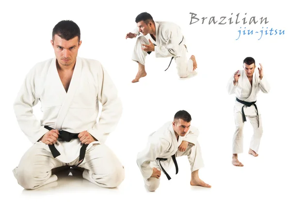 Uomo che pratica jiu-jitsu brasiliano — Foto Stock