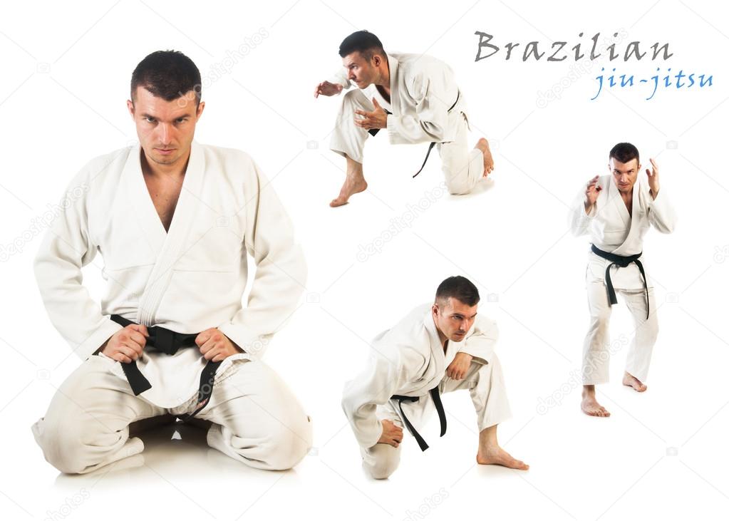 Man practicing Brazilian jiu-jitsu