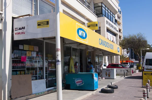 Kiosk in limassol, Zypern — Stockfoto