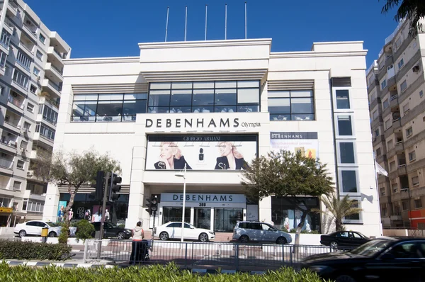 Debenhams Store Lokalisator i Limassol, Cypern - Stock-foto