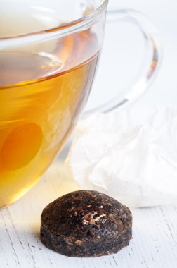 Pu-erh çay Kupası kapatın