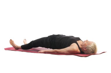 Yoga balık poz Matsyasana kadın