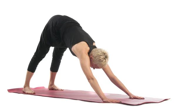 Mujer en pose de yoga —  Fotos de Stock