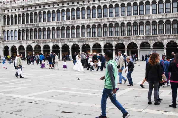 Площадь Святого Марка в Венеции, Италия — стоковое фото