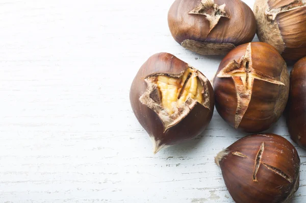 Castanhas torradas deliciosas — Fotografia de Stock