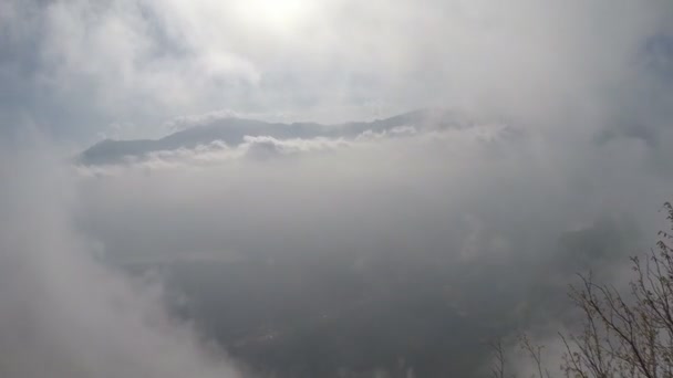 Wisbase in mountain monte brento in italien. — Stockvideo