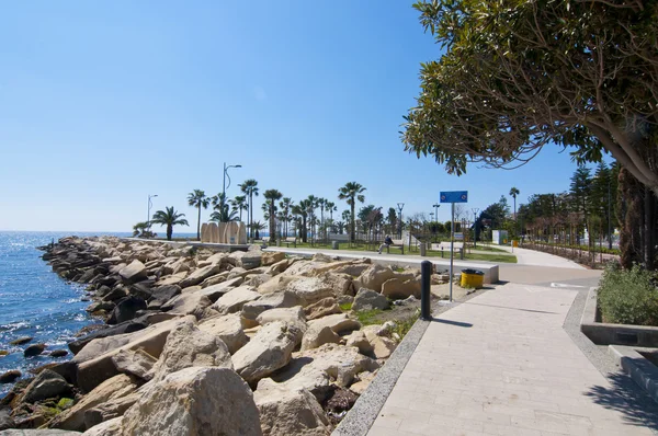 Kust in limassol, cyprus — Gratis stockfoto