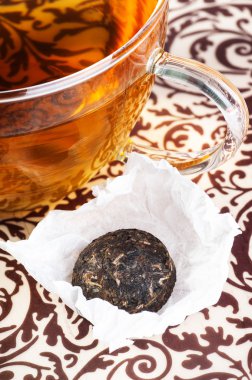 Pu-erh çay Kupası kapatın