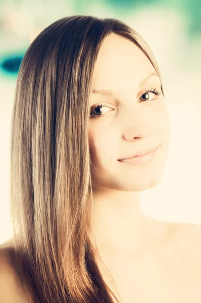 Retrato de mulher bonita — Fotografia de Stock