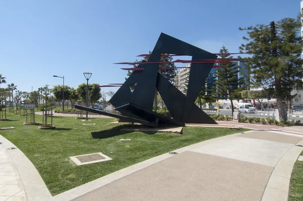 Parco di scultura moderna a Limassol, Cipro — Foto Stock