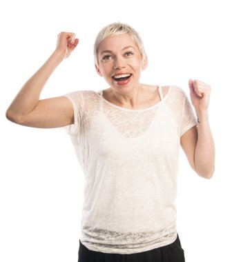 başarılı kadın silah yükseltme