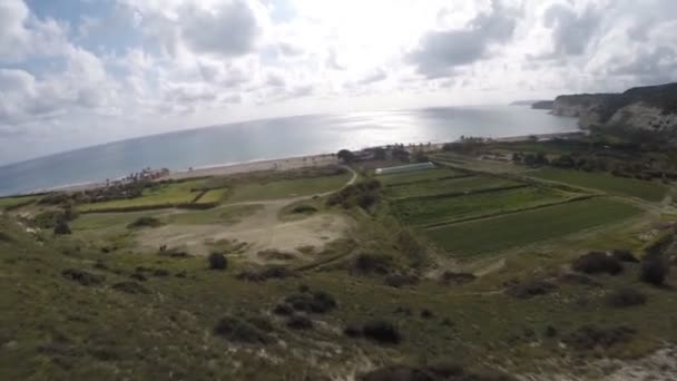 First Person view of flight speed-fly wing — Stock Video