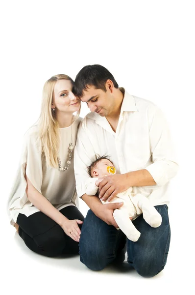 Happy family with child — Stock Photo, Image