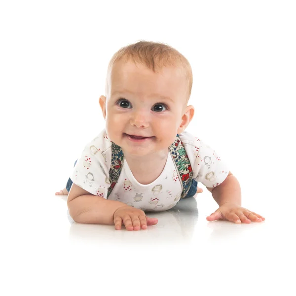 Glimlachende babymeisje — Stockfoto