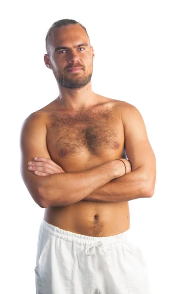 Muscular confident young man — Stock Photo, Image