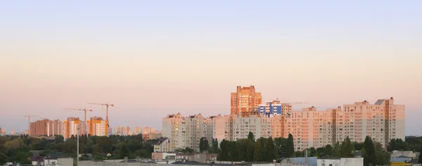 Sunrise over Kiev city — Stock Photo, Image