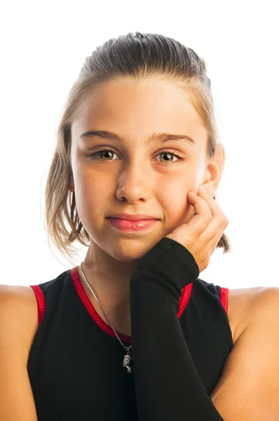 Menina sorridente bonita — Fotografia de Stock