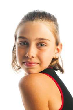 Güzel gülümseyen kız