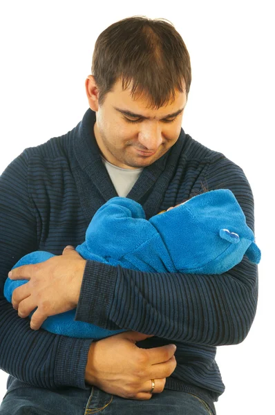 День отца. Отец держит ребенка — стоковое фото