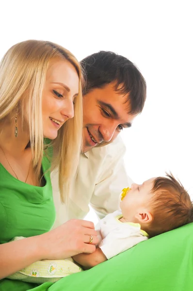 Happy family with child — Stock Photo, Image