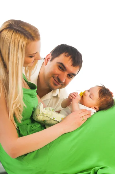 Happy family with child — Stock Photo, Image