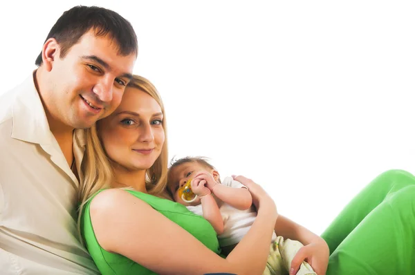 Happy family with child — Stock Photo, Image