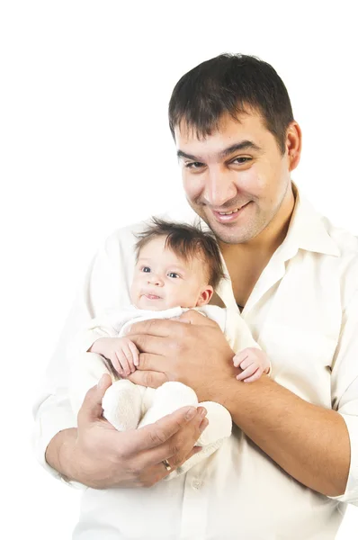 Día del Padre. Padre sosteniendo niño — Foto de Stock