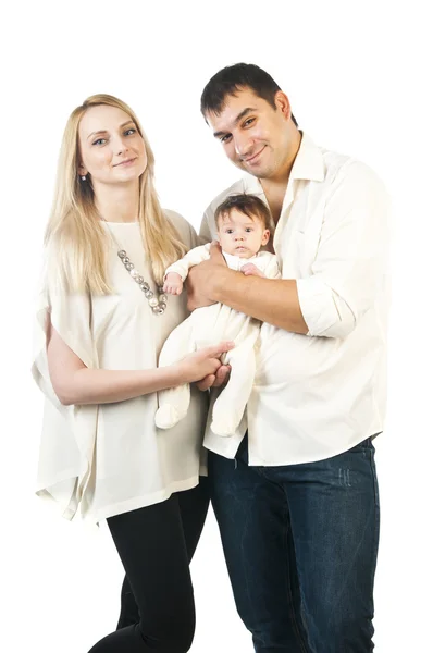 Gelukkige familie met kind — Stockfoto