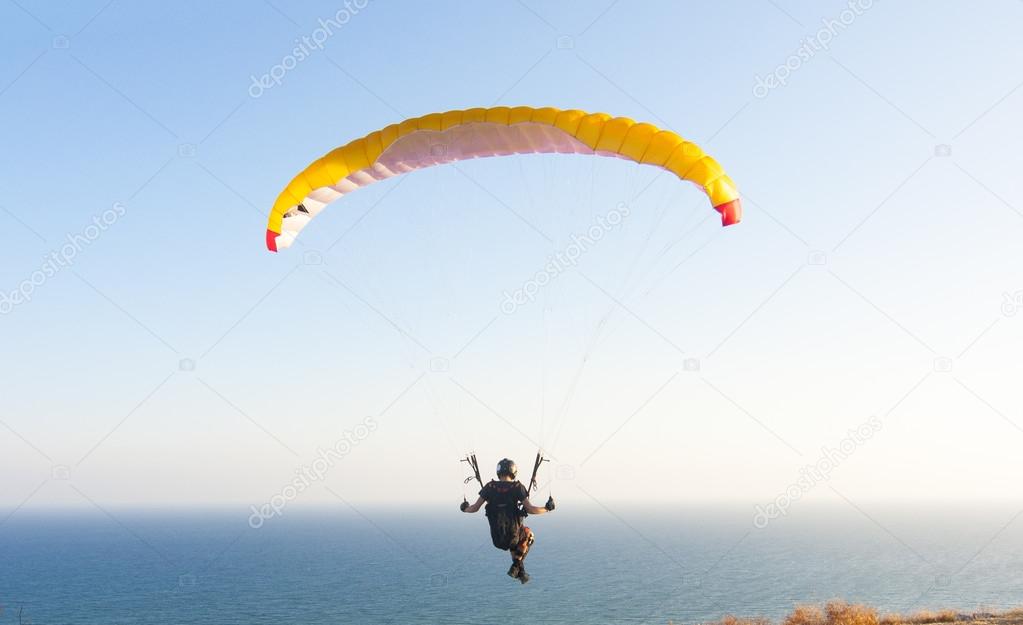 Sppeedflyer flying over blue sea