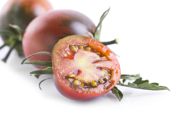 Fresh ripe tomatoes "Black Prince" — Stock Photo, Image