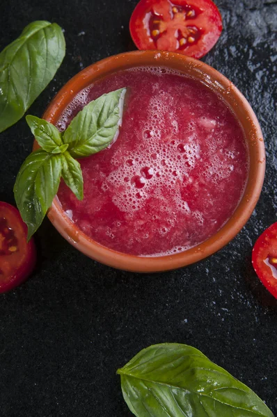 Cold gazpacho soup — Free Stock Photo