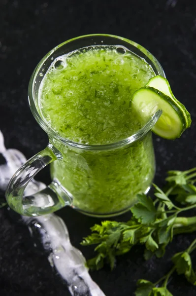 Zdrowy zielony koktajl — Zdjęcie stockowe