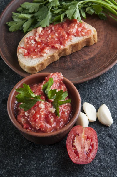 Salsa piccante caucasica adjika — Foto stock gratuita