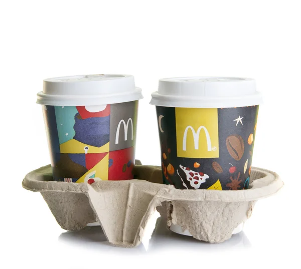 Tazze di caffè da McDonalds — Foto Stock