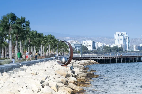 Park of modern sculpture in Limassol — Stock Photo, Image