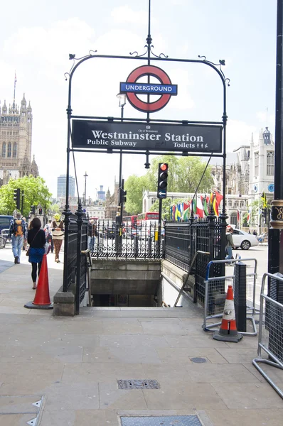 Estação de metro de Londres Westminster — Fotografia de Stock