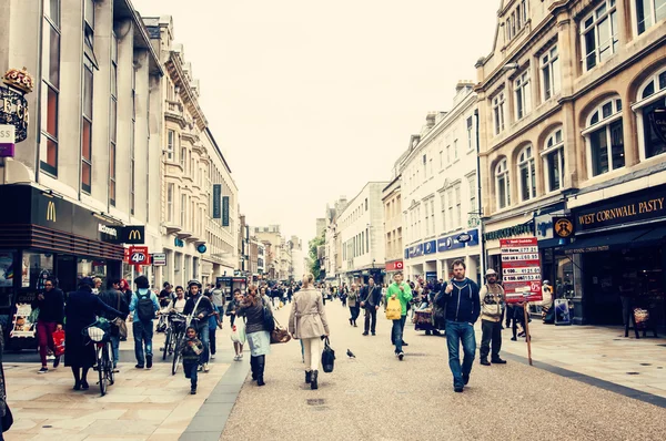 Ulica widok z Oxford, Wielka Brytania — Zdjęcie stockowe