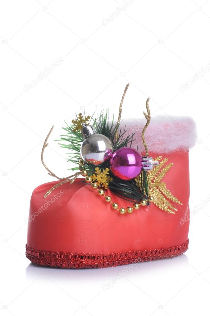 Red christmas stocking